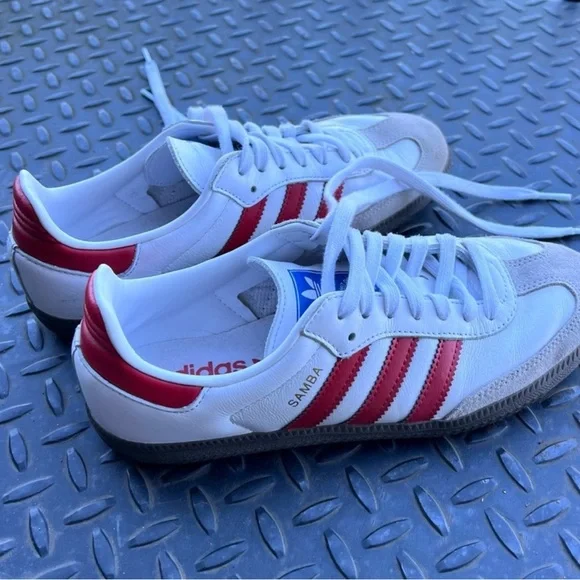 adidas gazelle silver green womens Adidas Samba OG White Better Scarlet  Shop Iconic Kicks